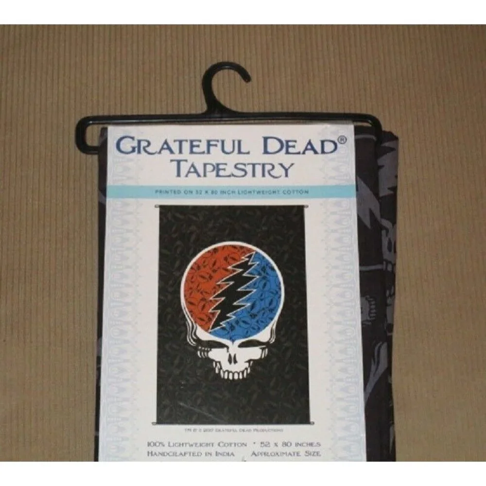 New Large Steal Your Face Grateful Dead 52x80 Tapestry Huge Wall Hanging NIP SYF